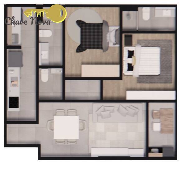 Apartamento à venda com 2 quartos, 67m² - Foto 30