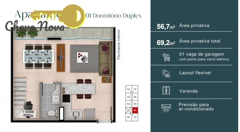 Apartamento à venda com 2 quartos, 54m² - Foto 16