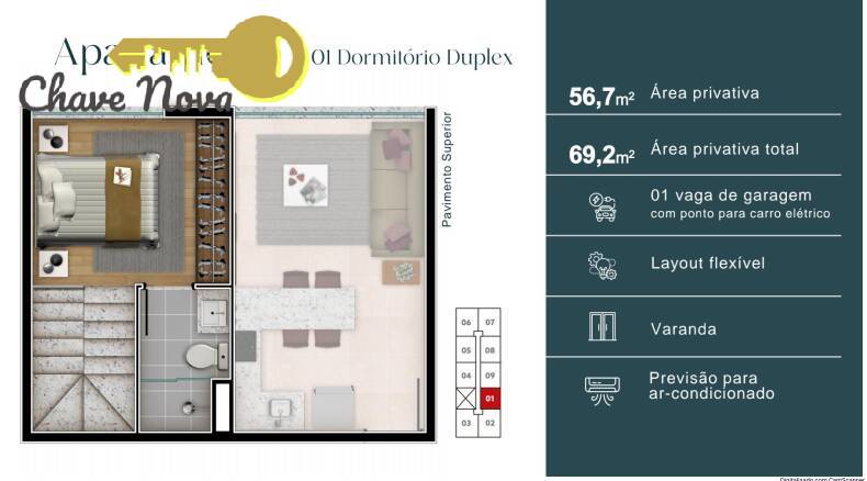 Apartamento à venda com 2 quartos, 54m² - Foto 15