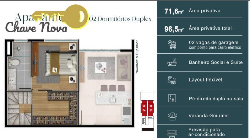 Apartamento à venda com 2 quartos, 54m² - Foto 19